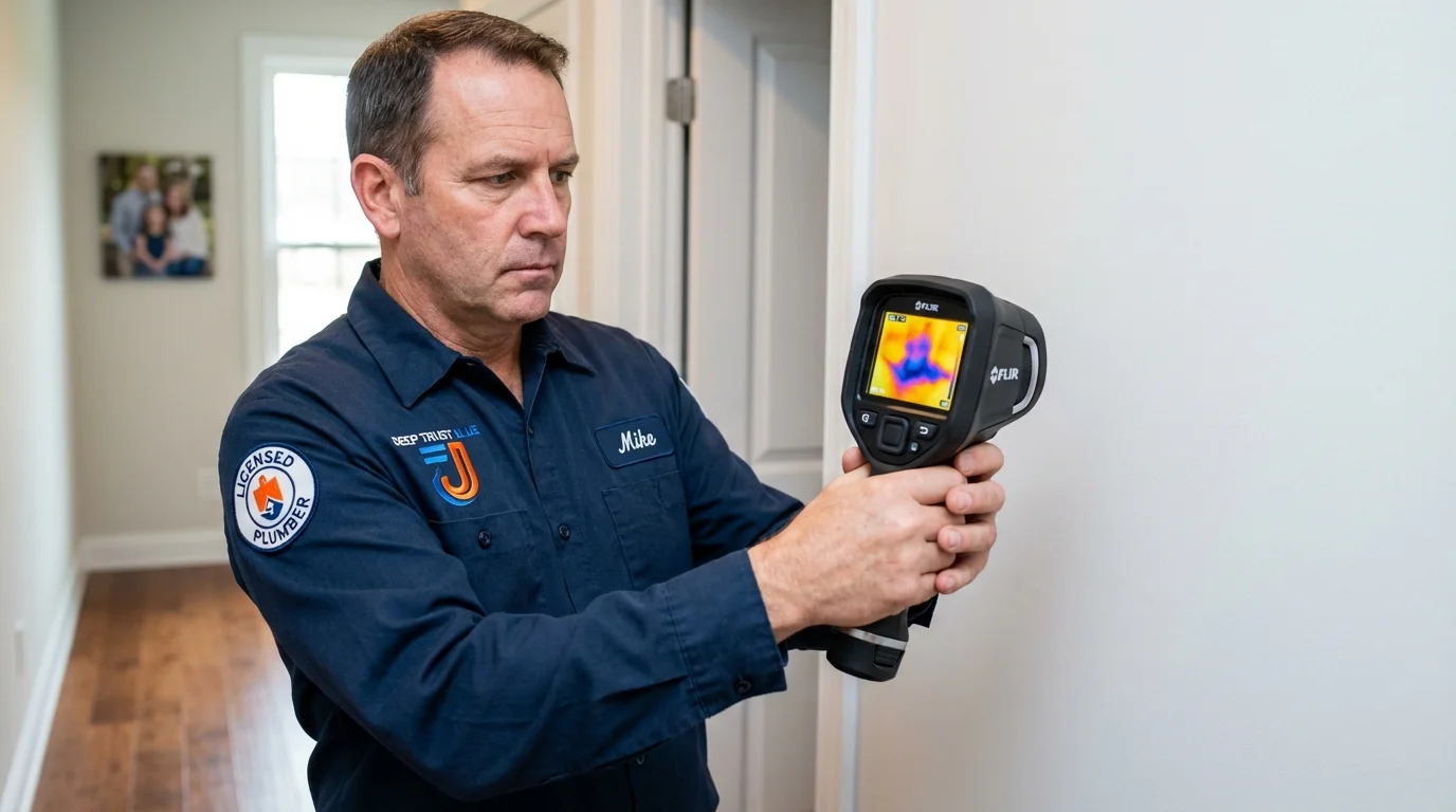 Thermal imaging leak detection by Johns Plumbing LLC in Cabin John